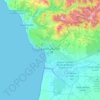 Topografische Karte Agadir, Höhe, Relief