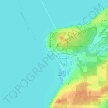 Topografische Karte La Pointe, Höhe, Relief