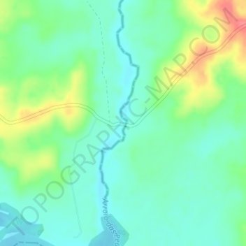 Topografische Karte Passo das Pedras, Höhe, Relief
