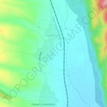 Topografische Karte El Coto, Höhe, Relief