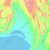 Topografische Karte Lasbela District, Höhe, Relief