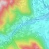 Topografische Karte Duft, Höhe, Relief
