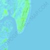 Topografische Karte Savannah Beach, Höhe, Relief