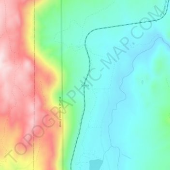 Topografische Karte Scotts, Höhe, Relief