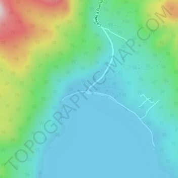 Topografische Karte Puerto Patriada, Höhe, Relief