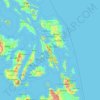 Topografische Karte Leyte, Höhe, Relief
