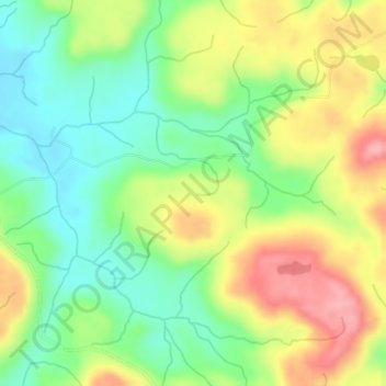 Topografische Karte Coxilha Rica, Höhe, Relief