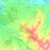 Topografische Karte Comunidad Los Peumos, Höhe, Relief