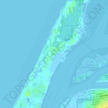 Topografische Karte Samoa, Höhe, Relief