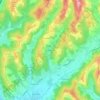 Topografische Karte Aschenbachtal, Höhe, Relief