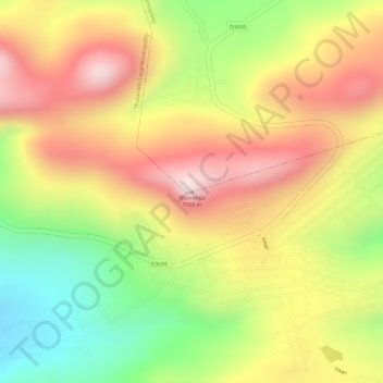 Topografische Karte Thononda, Höhe, Relief