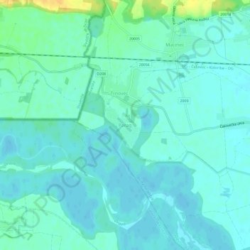 Topografische Karte Parag, Höhe, Relief