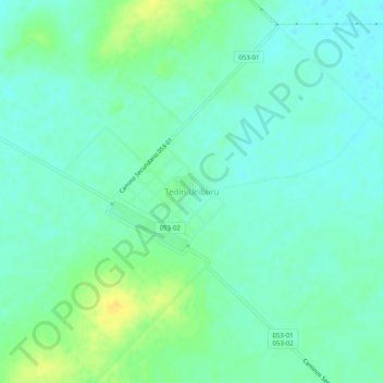 Topografische Karte Tedín Uriburu, Höhe, Relief