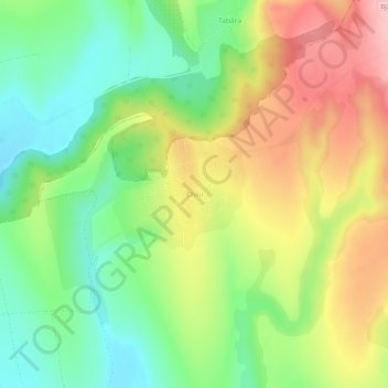 Topografische Karte Chilii, Höhe, Relief