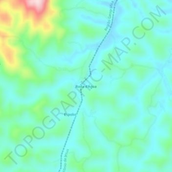 Topografische Karte Roda d'Água, Höhe, Relief