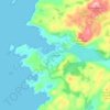 Topografische Karte Scourie, Höhe, Relief