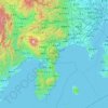 Topografische Karte 足柄下郡, Höhe, Relief