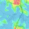 Topografische Karte Blues Point, Höhe, Relief