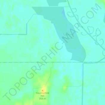 Topografische Karte George W Mead State Wildlife Management Area, Höhe, Relief