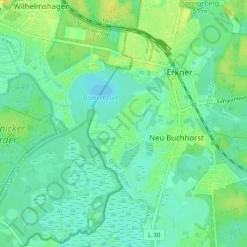 Topografische Karte Neuseeland, Höhe, Relief