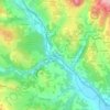 Topografische Karte Les Ponts Tarrets, Höhe, Relief