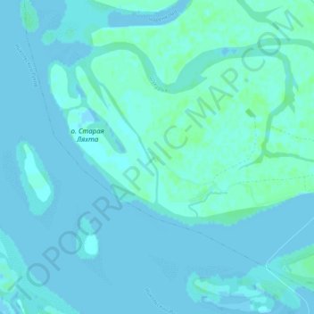 Topografische Karte Лахта, Höhe, Relief