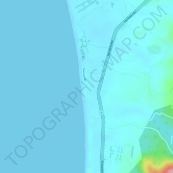 Topografische Karte Khaolak SUP Hub, Höhe, Relief
