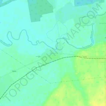 Topografische Karte Munar, Höhe, Relief