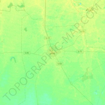 Topografische Karte Badin, Höhe, Relief