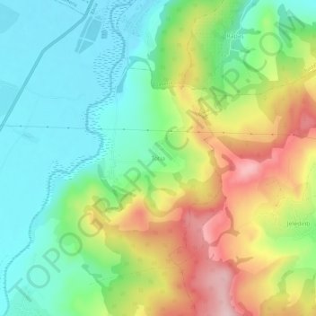 Topografische Karte Totia, Höhe, Relief