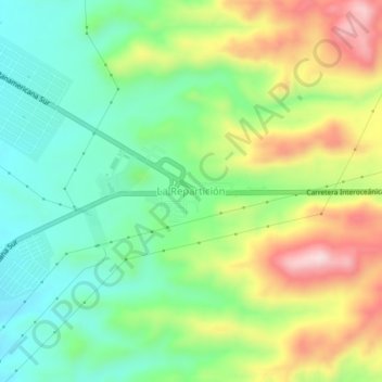 Topografische Karte La Repartición, Höhe, Relief