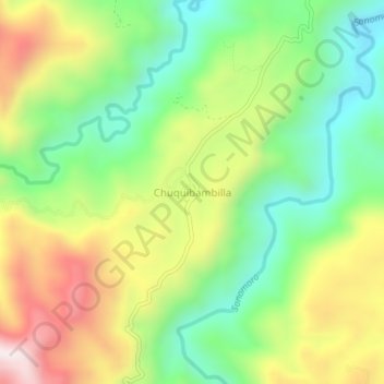 Topografische Karte Chuquibambilla, Höhe, Relief