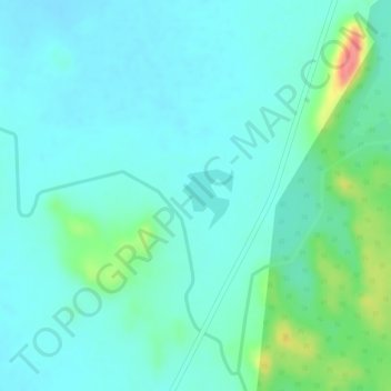 Topografische Karte Deccan Plateau, Höhe, Relief