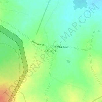 Topografische Karte Markook, Höhe, Relief