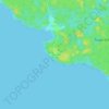 Topografische Karte Gondia, Höhe, Relief