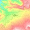 Topografische Karte አምቦ / Ambo, Höhe, Relief