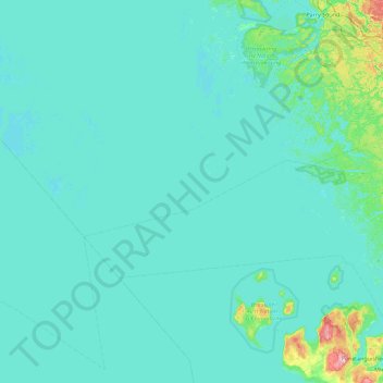 Topografische Karte Western Islands, Höhe, Relief