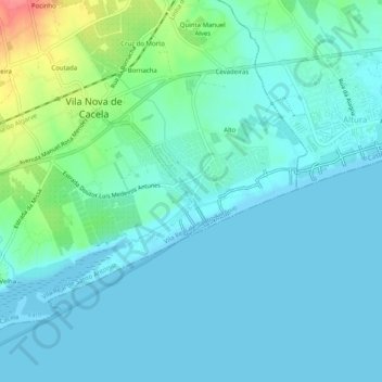 Topografische Karte Manta Rota, Höhe, Relief