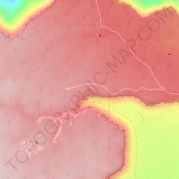 Topografische Karte Gooseberry Mesa, Höhe, Relief
