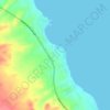 Topografische Karte Ocean Blue Sokhna Resort, Höhe, Relief