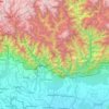Topografische Karte Chukha Dzongkhag, Höhe, Relief