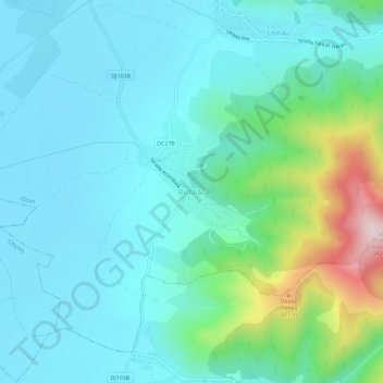 Topografische Karte Bicfalău, Höhe, Relief