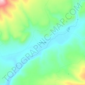 Topografische Karte Horse Lake, Höhe, Relief