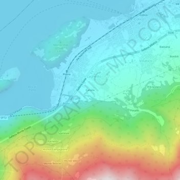 Topografische Karte Cariola, Höhe, Relief