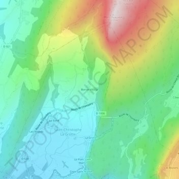 Topografische Karte Bande Village, Höhe, Relief