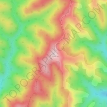 Topografische Karte Mihaiasa, Höhe, Relief