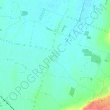 Topografische Karte Brandon, Höhe, Relief