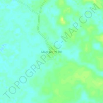 Topografische Karte Mazagão Velho, Höhe, Relief