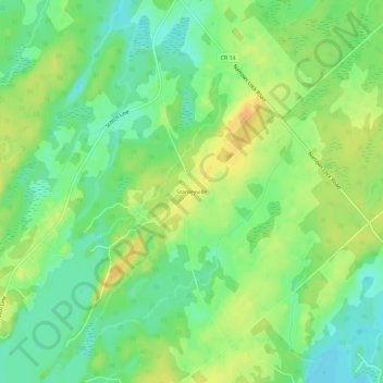 Topografische Karte Stanleyville, Höhe, Relief