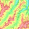 Topografische Karte Blanchefort, Höhe, Relief